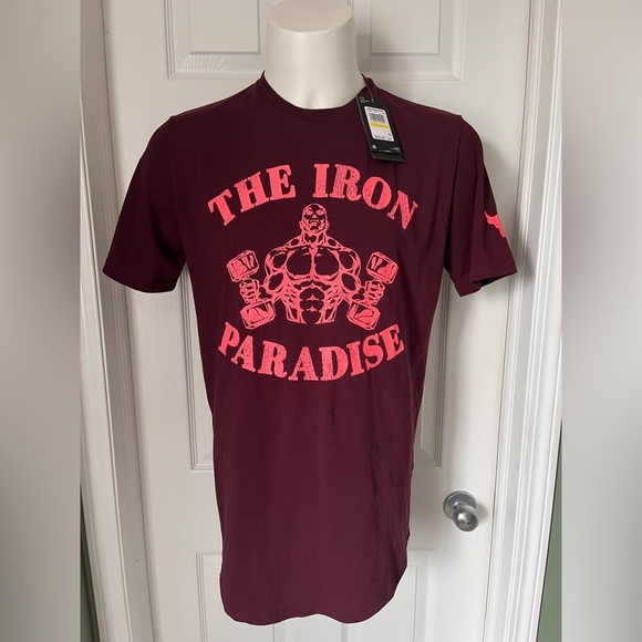 Brand NEW Under Armour Project Rock Iron Paradise T Shirt Medium - Picture 2 of 5